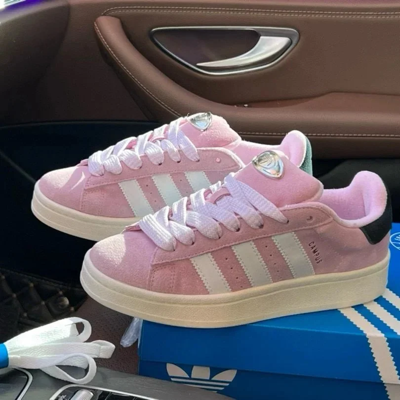 Adidas Campus Pink White Sneakers