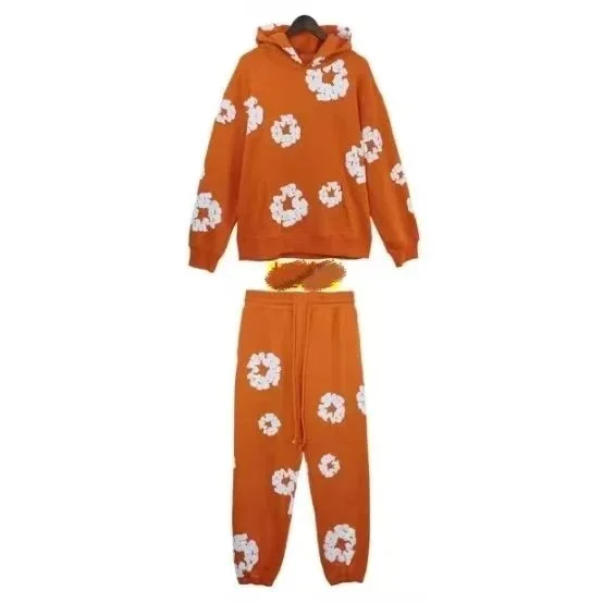 Orange Wreath Tracksuit Set