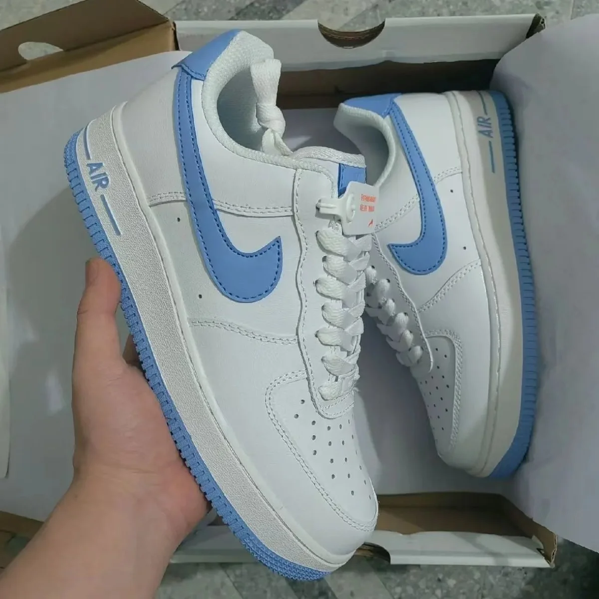 Nike Air Force 1 Sail/University Blue Sneakers