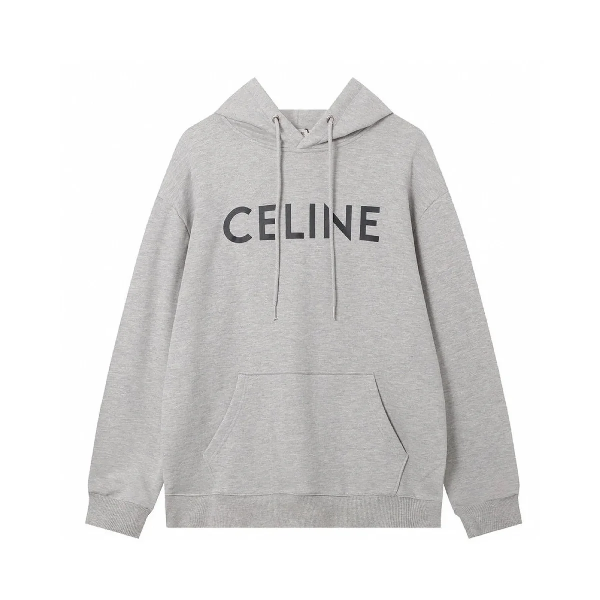 Celine Grey Logo Hoodie Sweatshirt
