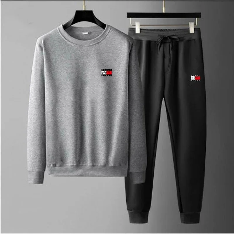 Tommy Jeans Classic Logo Grey & Black Tracksuit