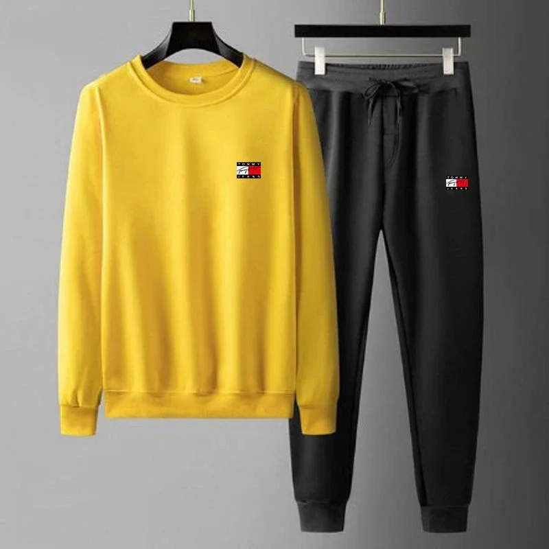 Tommy Hilfiger Classic Logo Yellow & Black Tracksuit