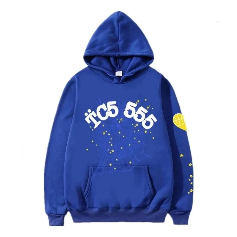 Blue TC5 555 Printed Hoodie