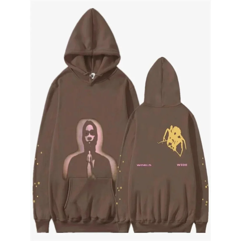Unisex Brown Spider Print Hoodie