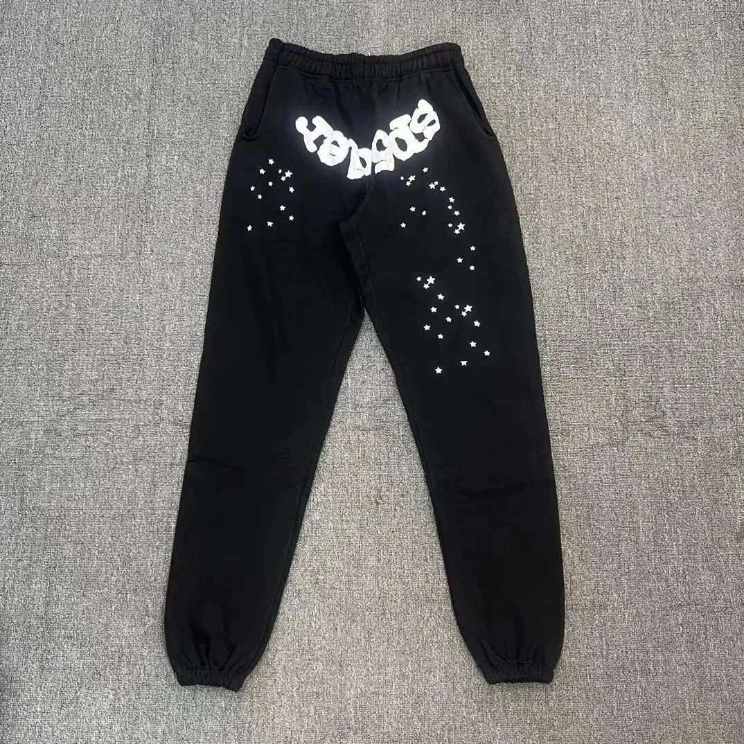 Black 'B17' Sweatpants with Star Print