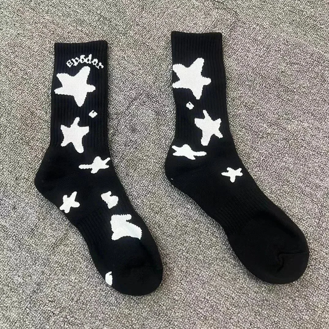 Black White Star Socks
