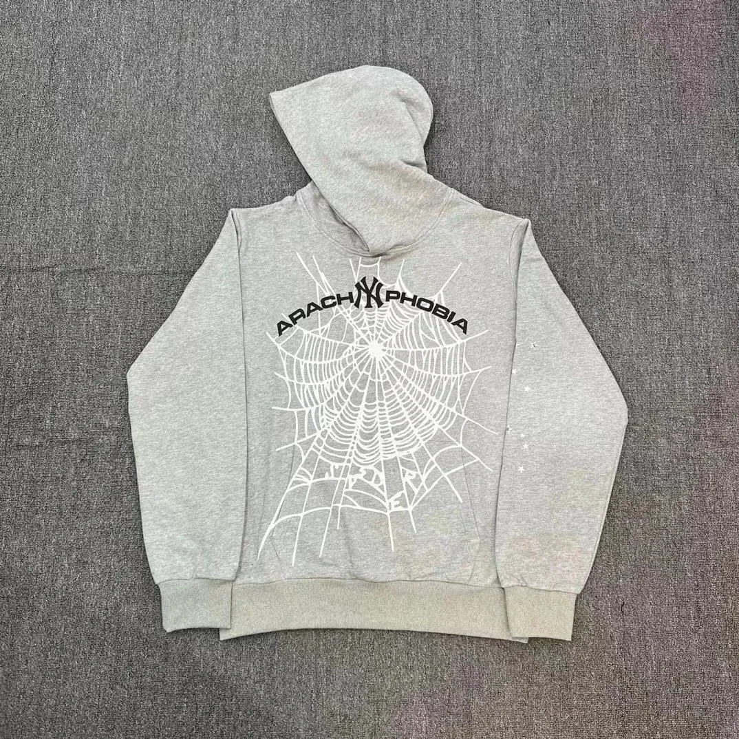 Grey Arachnophobia B13 Hoodie