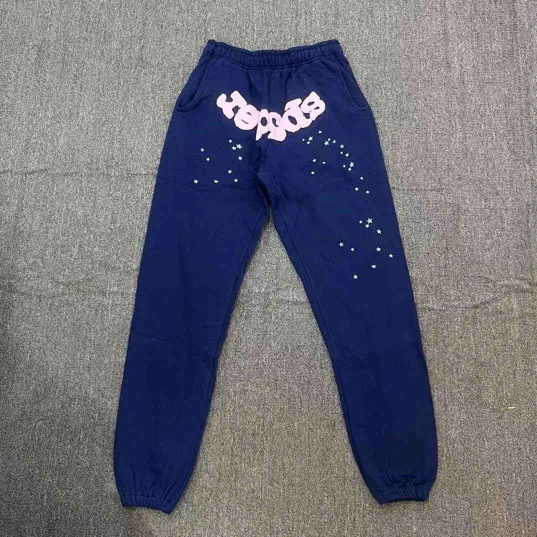 Heads Navy Blue Sweatpants with Pink 'Heads' Print
