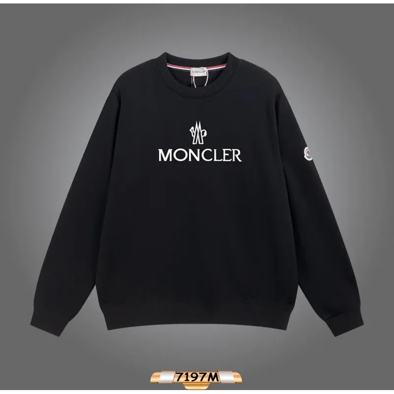Moncler Black Logo Crewneck Sweatshirt
