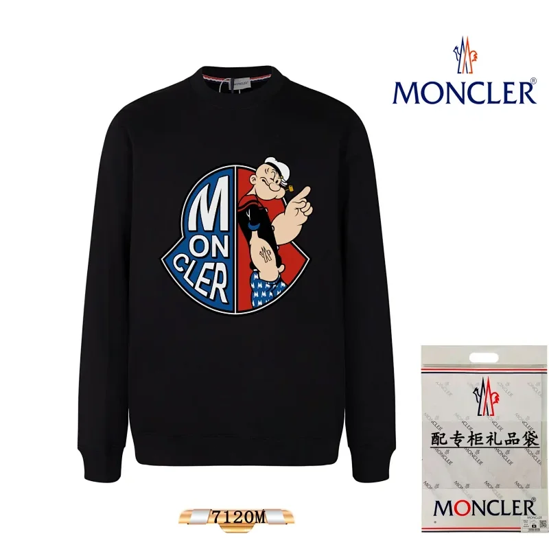Moncler 7120M Black Popeye Graphic Sweatshirt