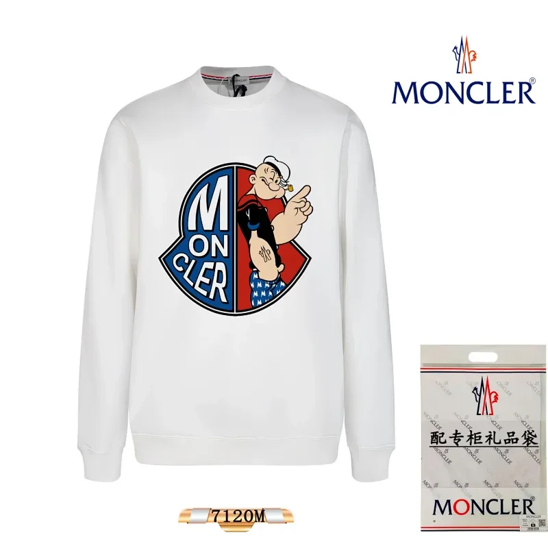 Moncler 7120M White Popeye Graphic Sweatshirt