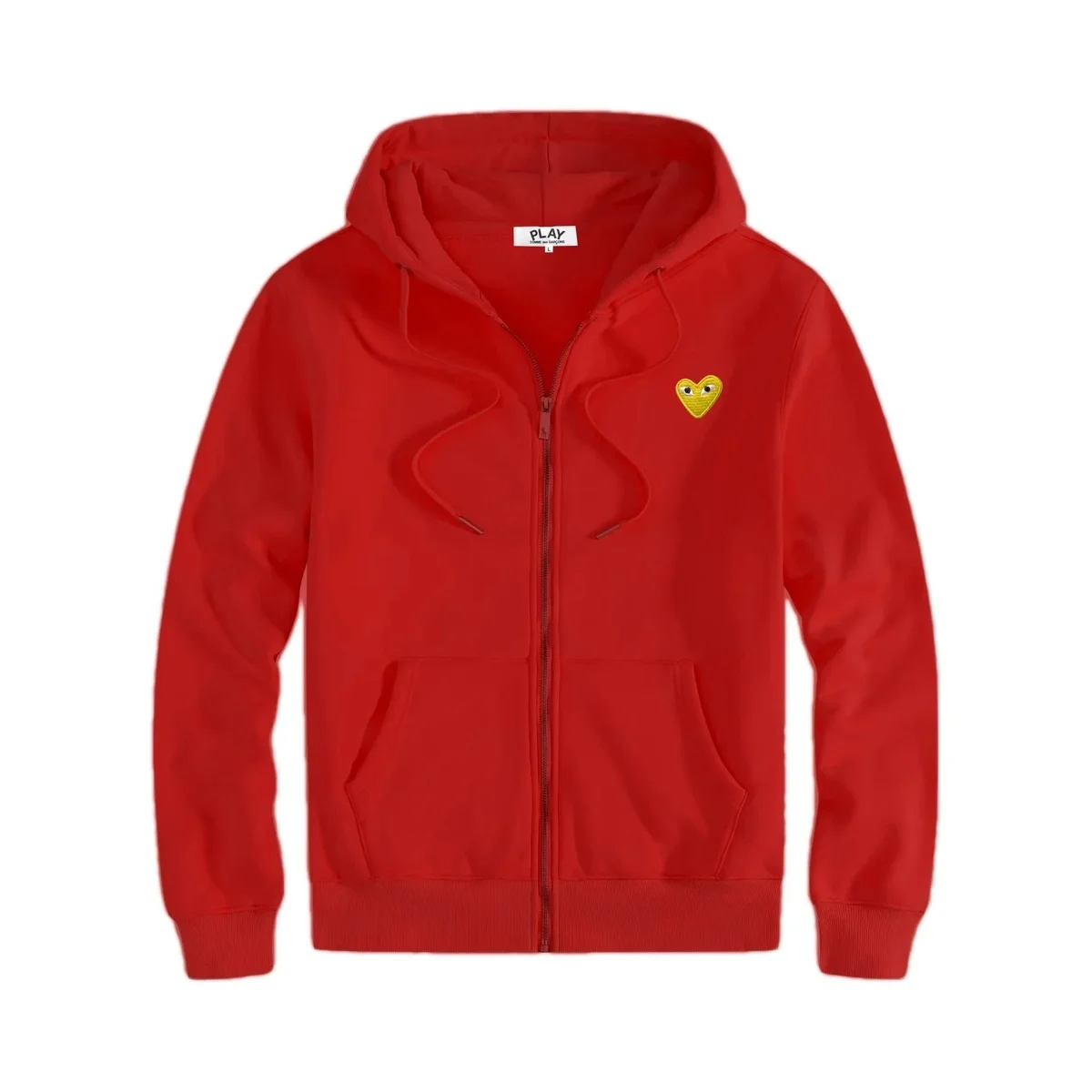 Comme des Garçons Play Red Heart Zip-Up Hoodie