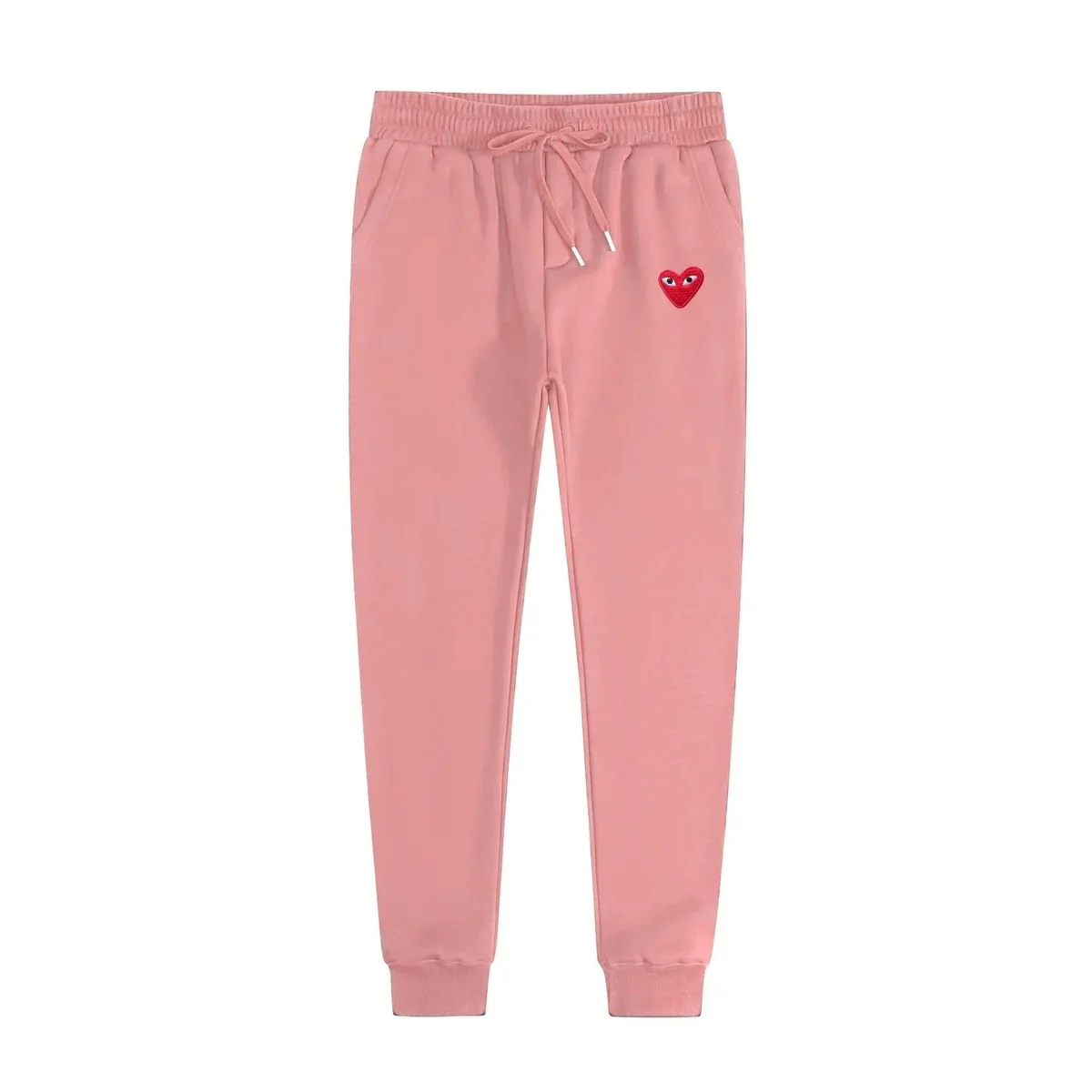 Comme des Garçons Pink Heart Sweatpants