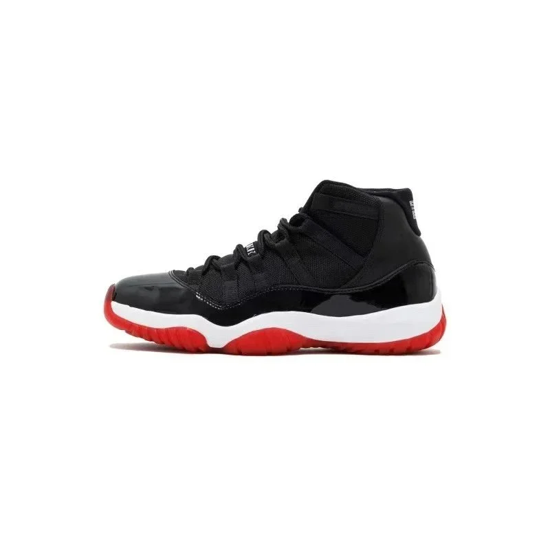 Nike Air Jordan 11 Bred Black Red Sneakers