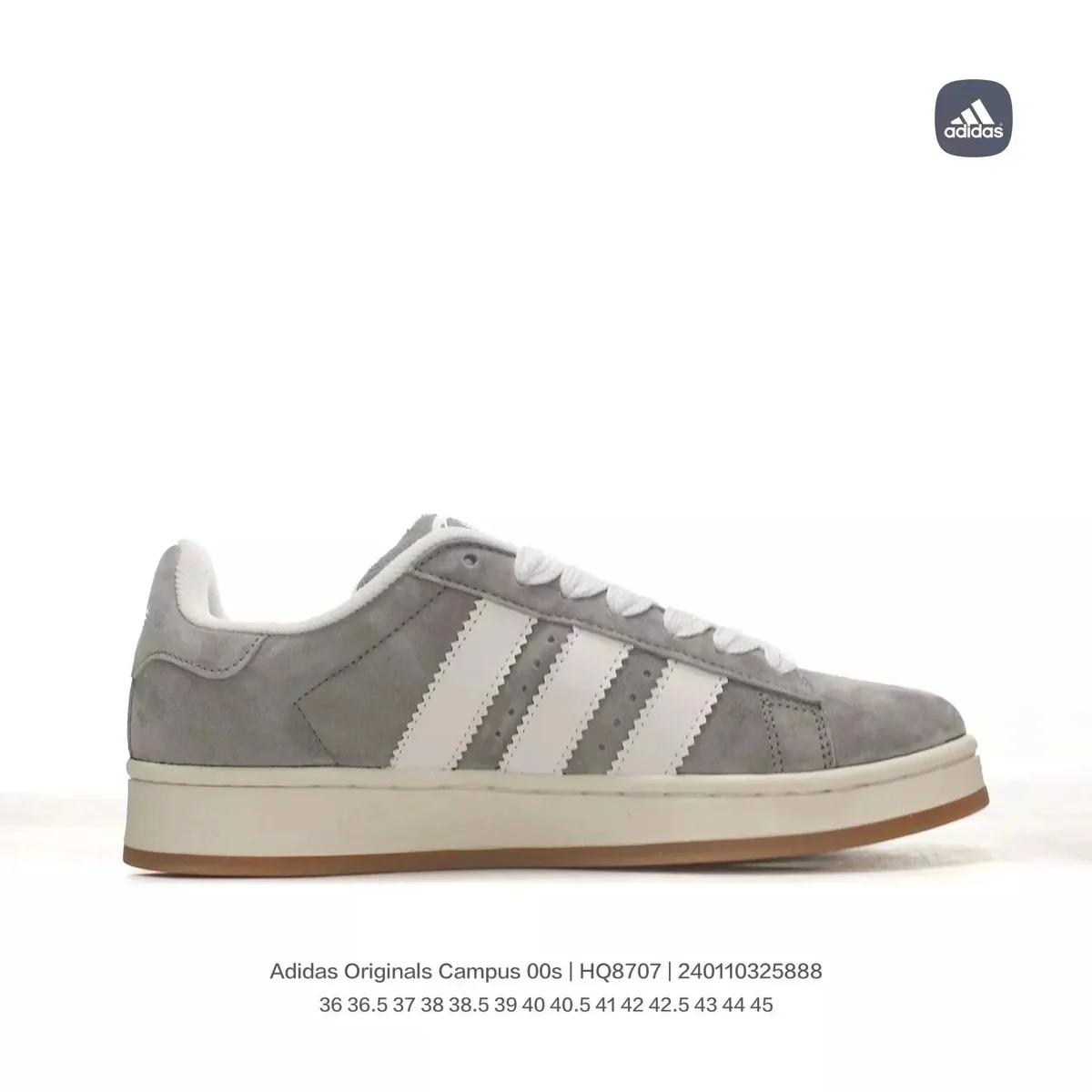 Adidas Campus 00s Grey/White Sneakers