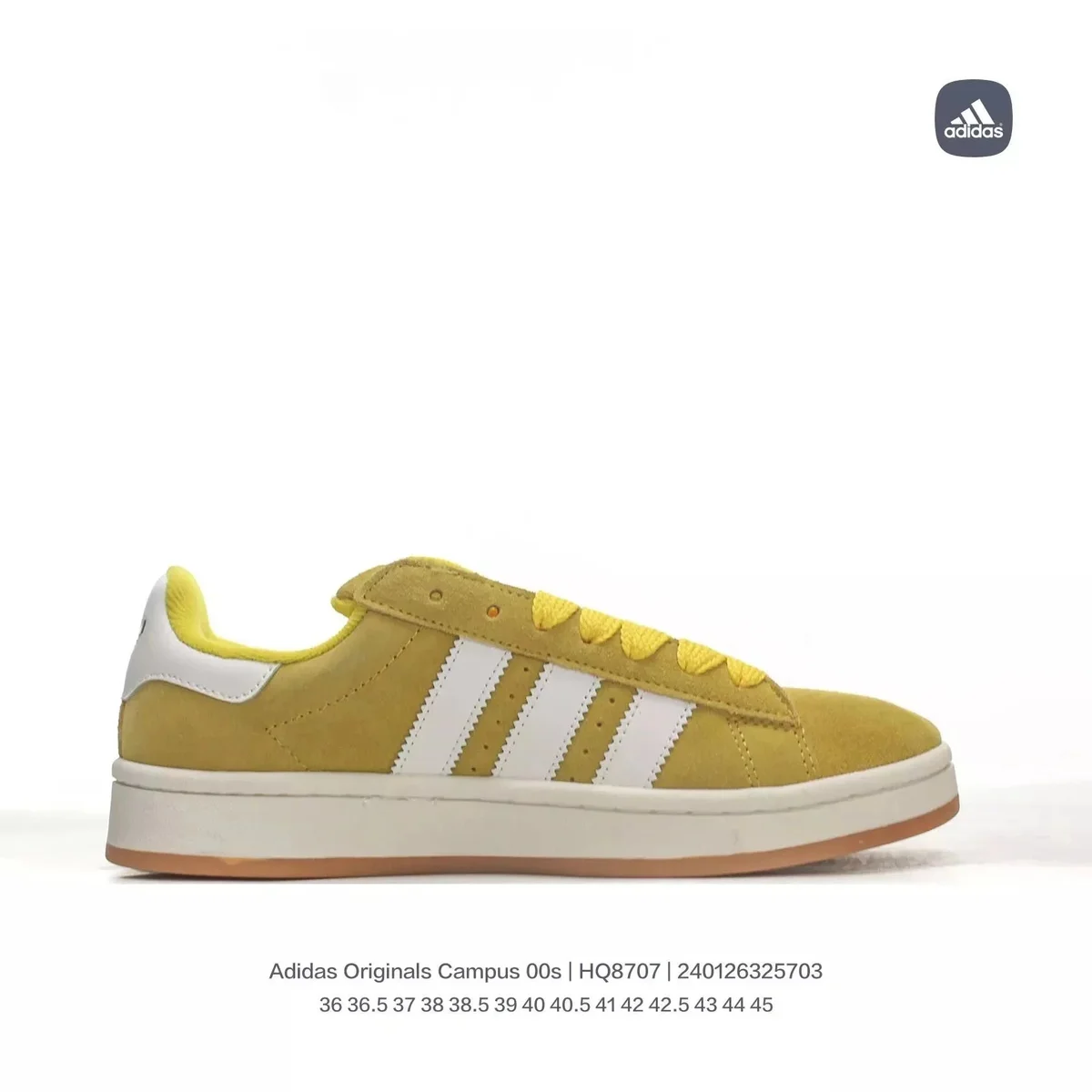 Adidas Originals Campus 00s Yellow/White Sneakers