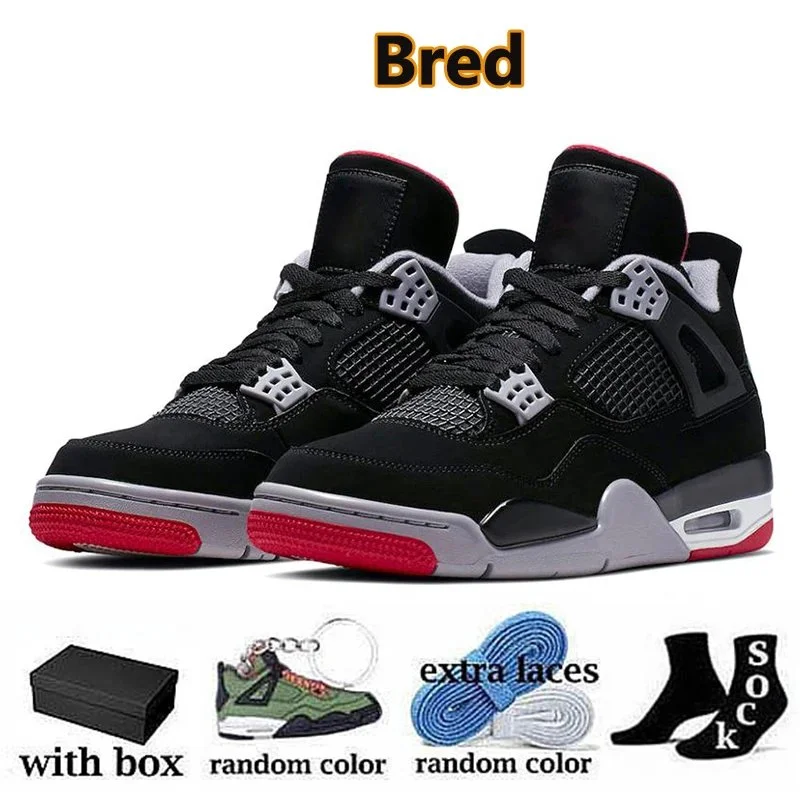 Nike Air Jordan 4 Bred Sneakers