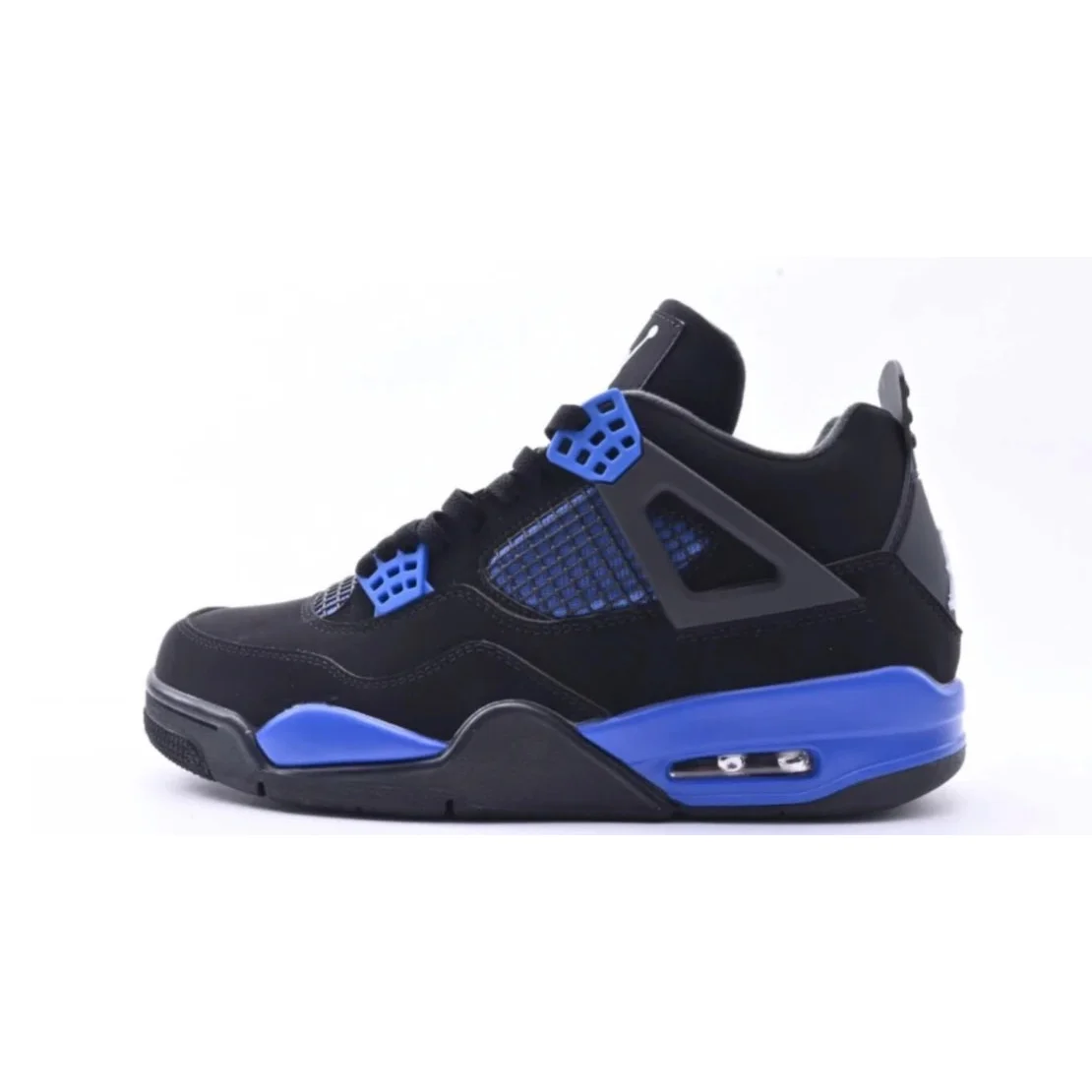 Nike Air Jordan 4 Black/Cool Grey/Blue Sneakers