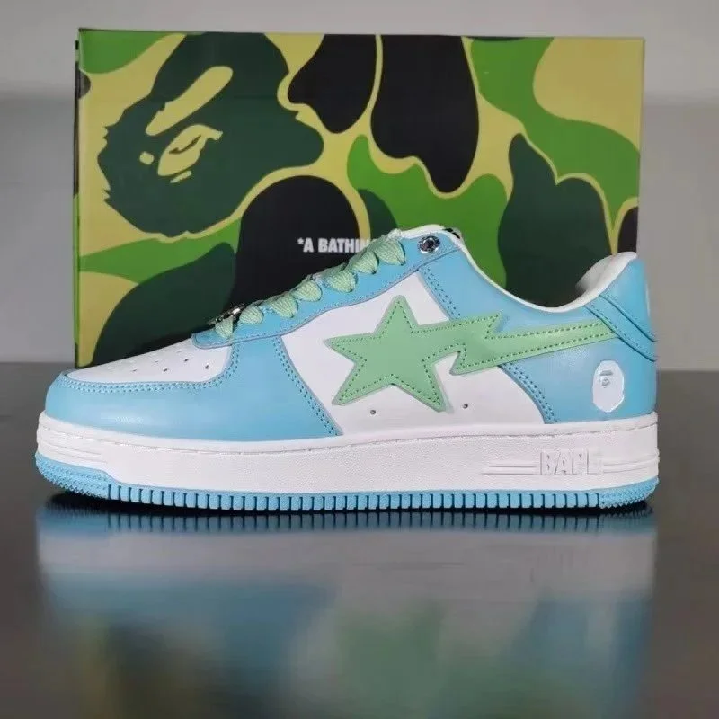 A Bathing Ape BAPE STA ABC Camo Blue Green Sneakers