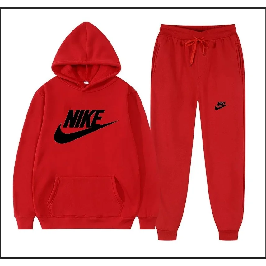 Nike Red Hoodie & Joggers Set