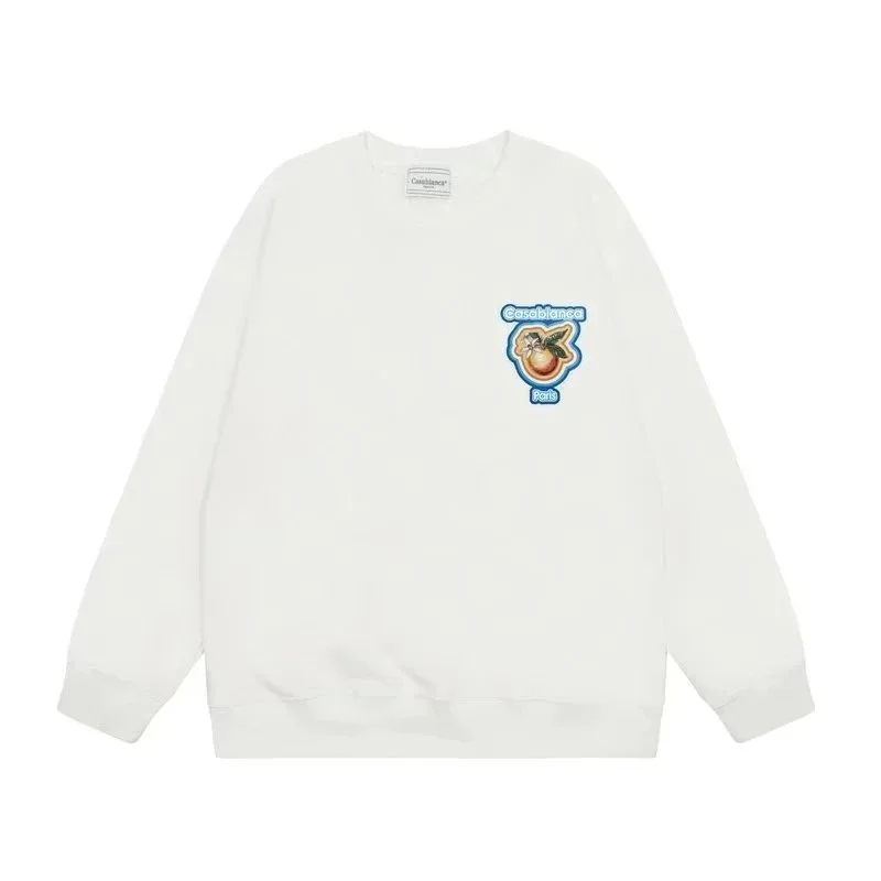 Casablanca White Fruit Patch Crewneck Sweatshirt