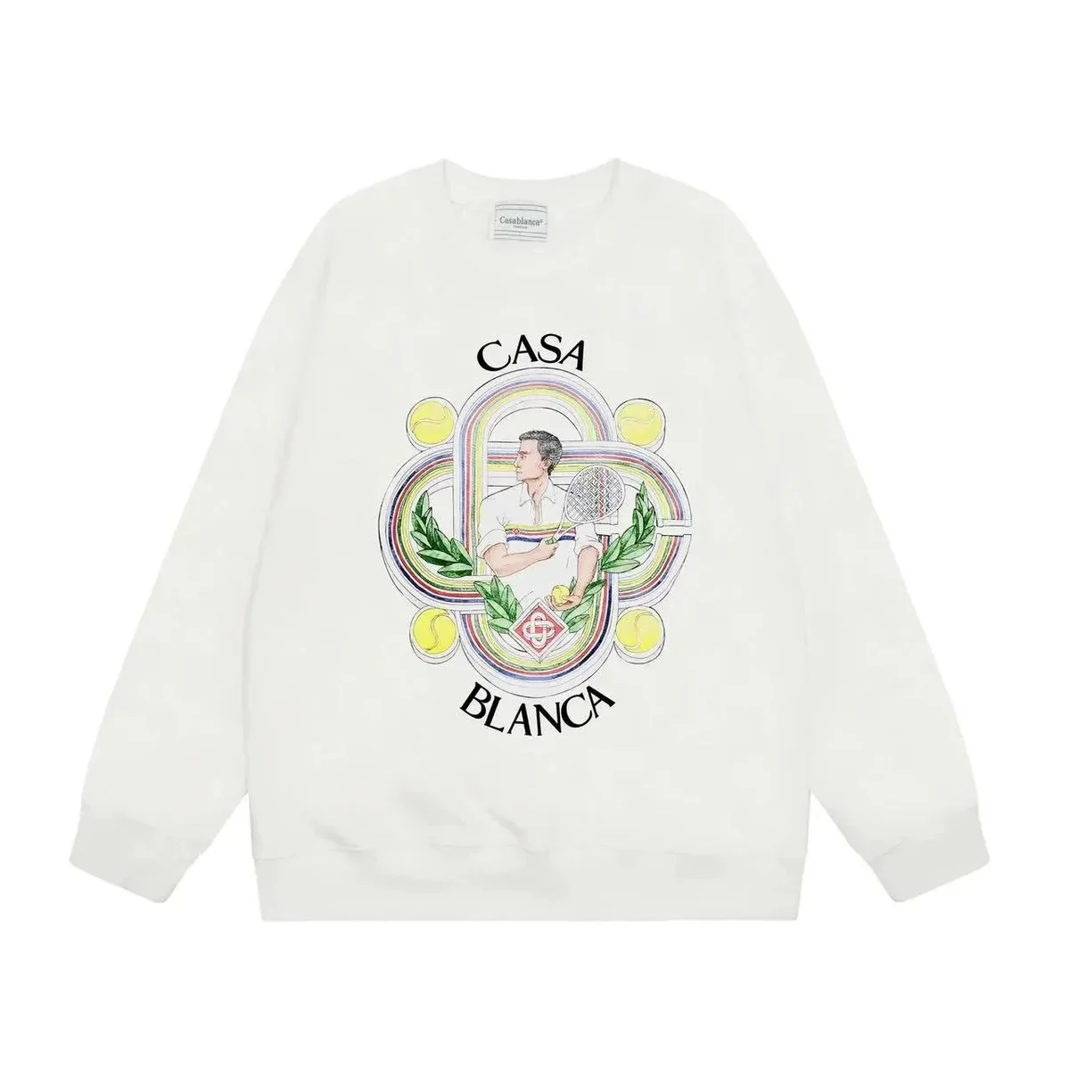 Casablanca Casa Blanca White Graphic Sweatshirt