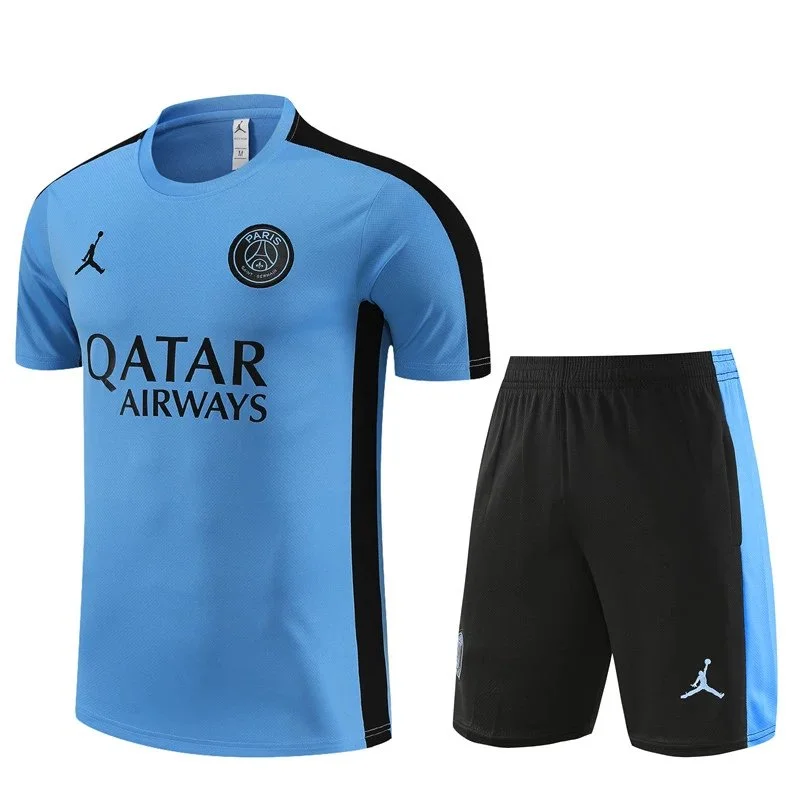 Nike Air Jordan Paris Saint-Germain Blue Black Soccer Kit