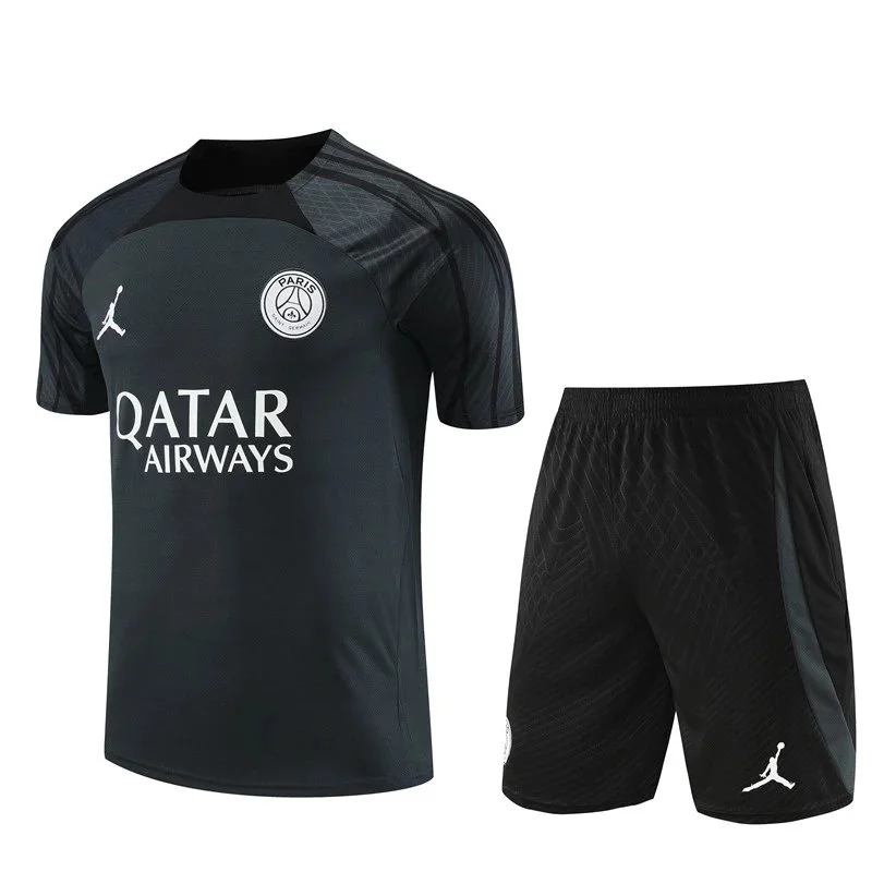 Nike Air Jordan Paris Saint-Germain Black Soccer Kit
