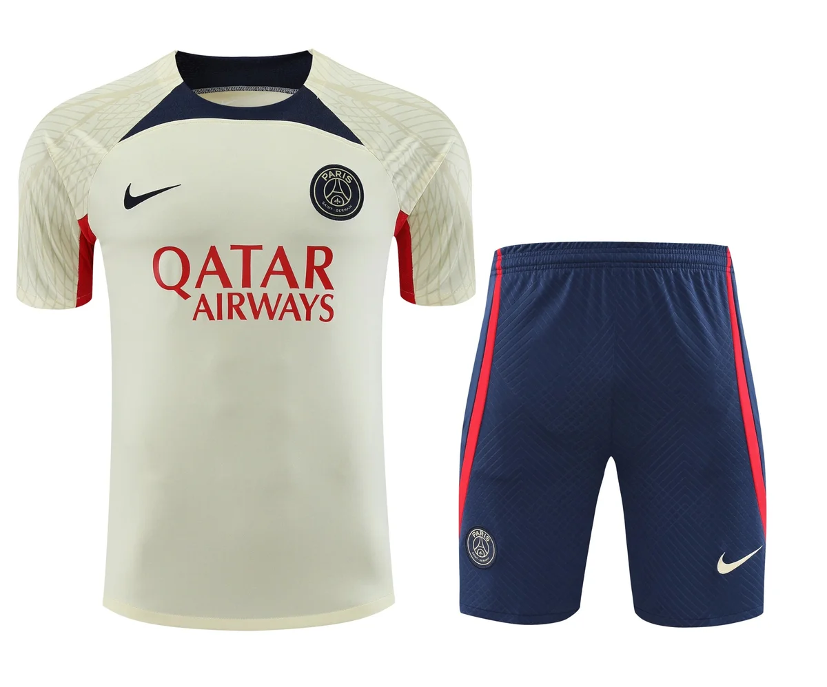 Nike Paris Saint-Germain Away Kit 05 White Football Jersey & Shorts