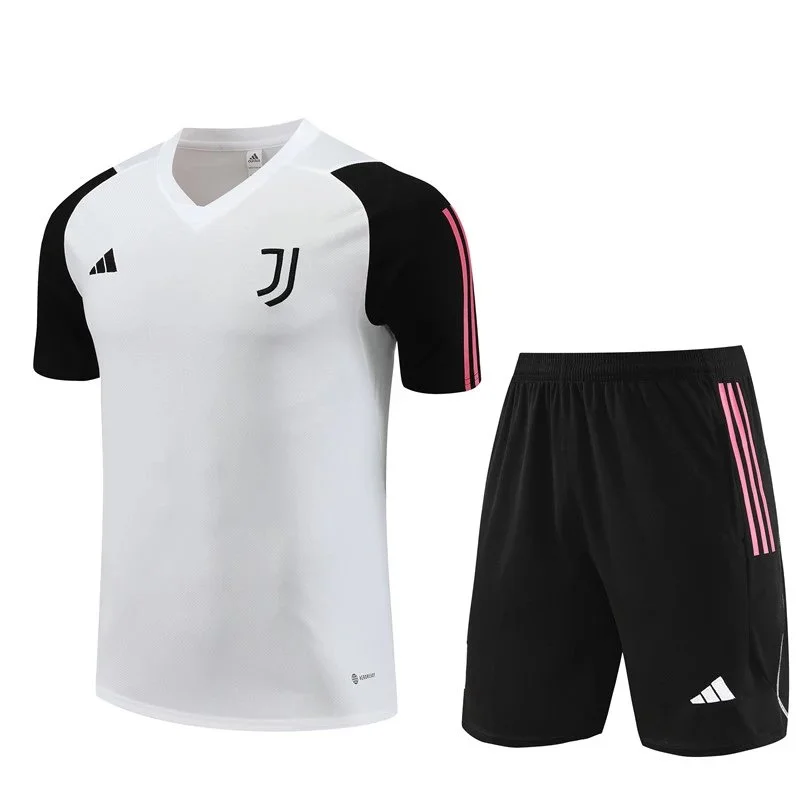 Adidas Juventus White/Pink Shorts Set