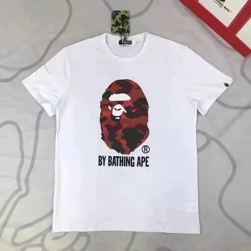 A Bathing Ape BAPE STA Camo Head White T-Shirt