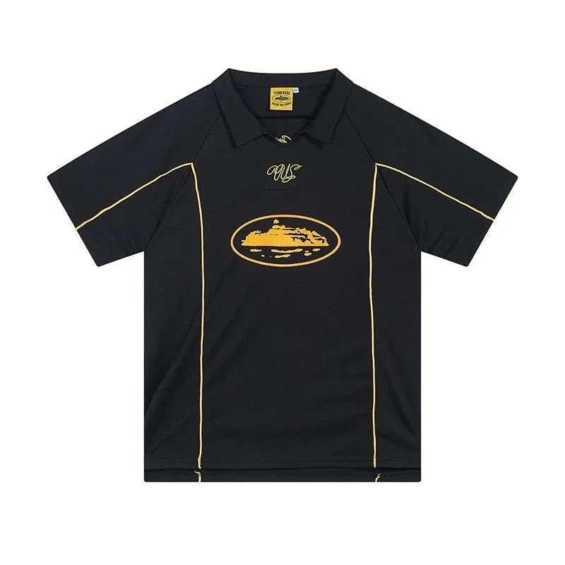 Black with Gold Trim Polo Shirt