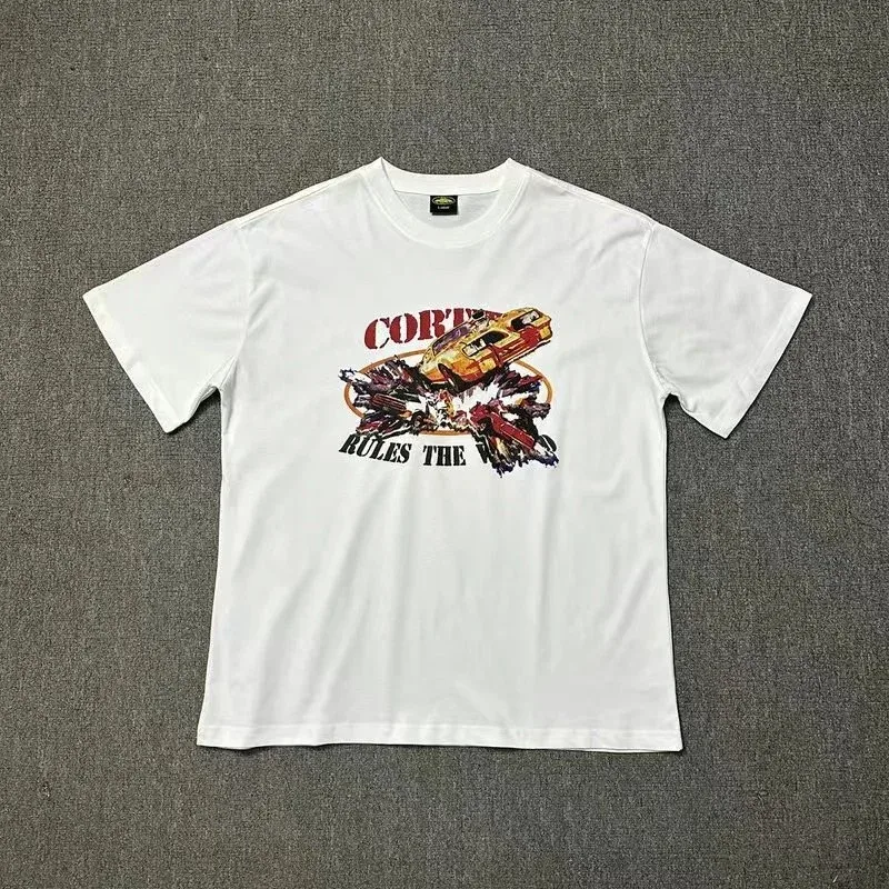 White 'Cort Rules the Road' Graphic T-Shirt
