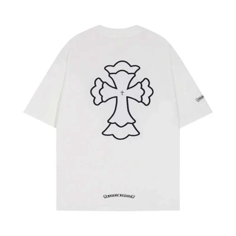 Chrome Hearts Cross Outline White T-Shirt