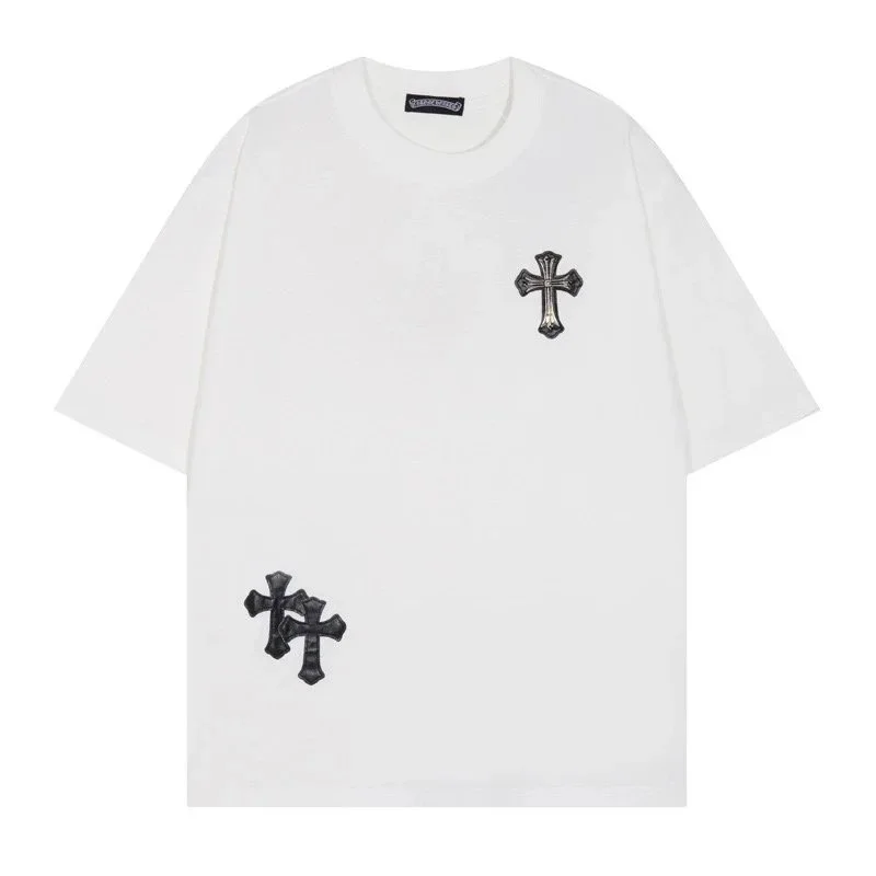 Chrome Hearts Cross Embroidered White T-Shirt