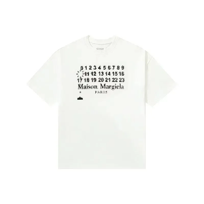 Maison Margiela White Pixel Print T-Shirt