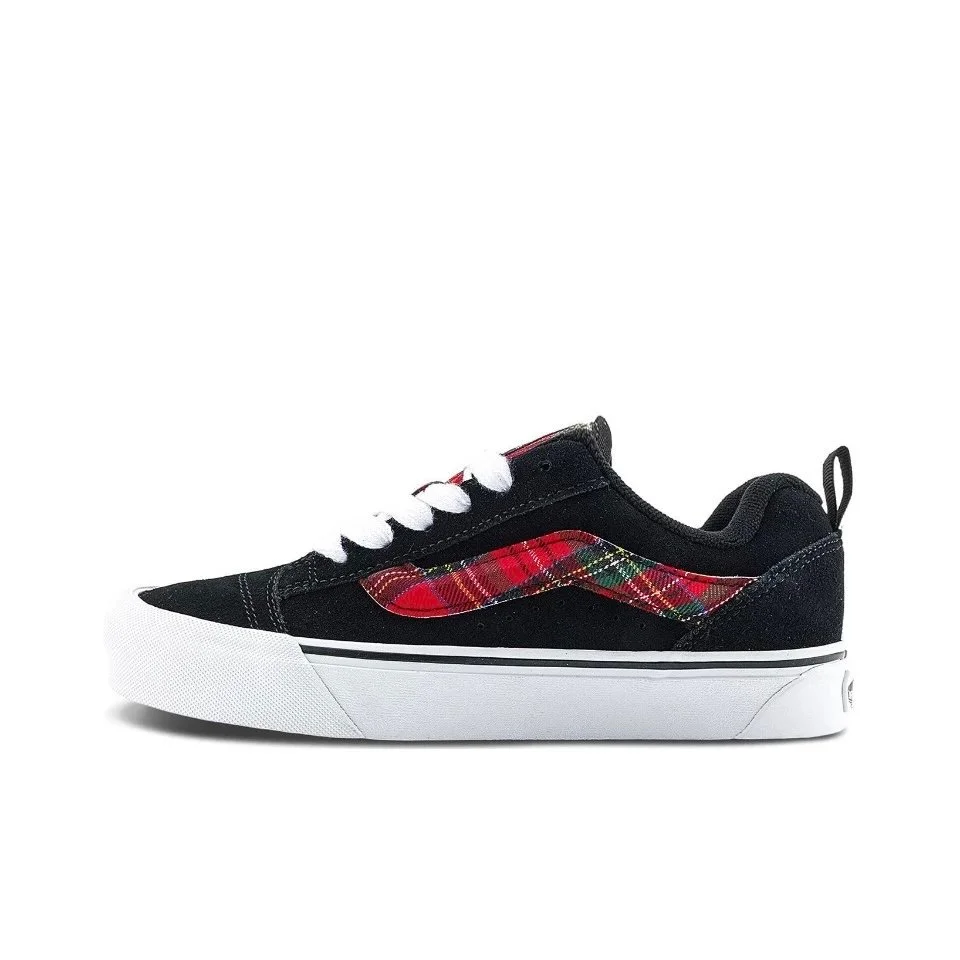 Vans Old Skool Black Tartan Plaid Sneakers