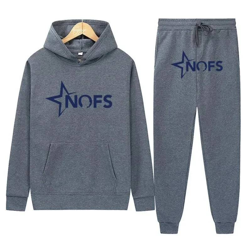 NOFS DD-33 Grey Star Logo Tracksuit Set