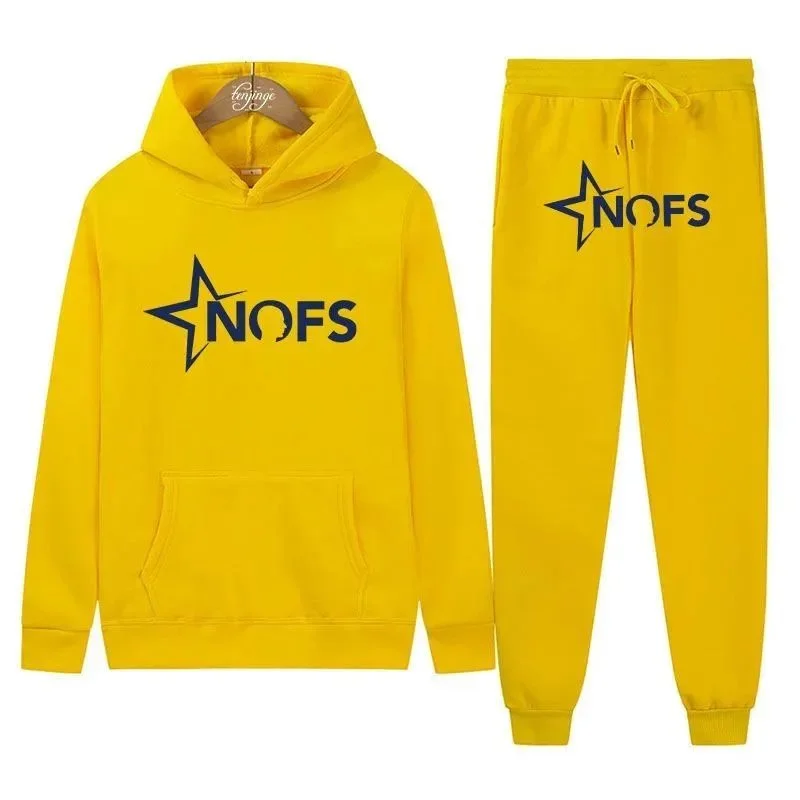 NOFS Yellow NOFS Star Hoodie & Pants Set