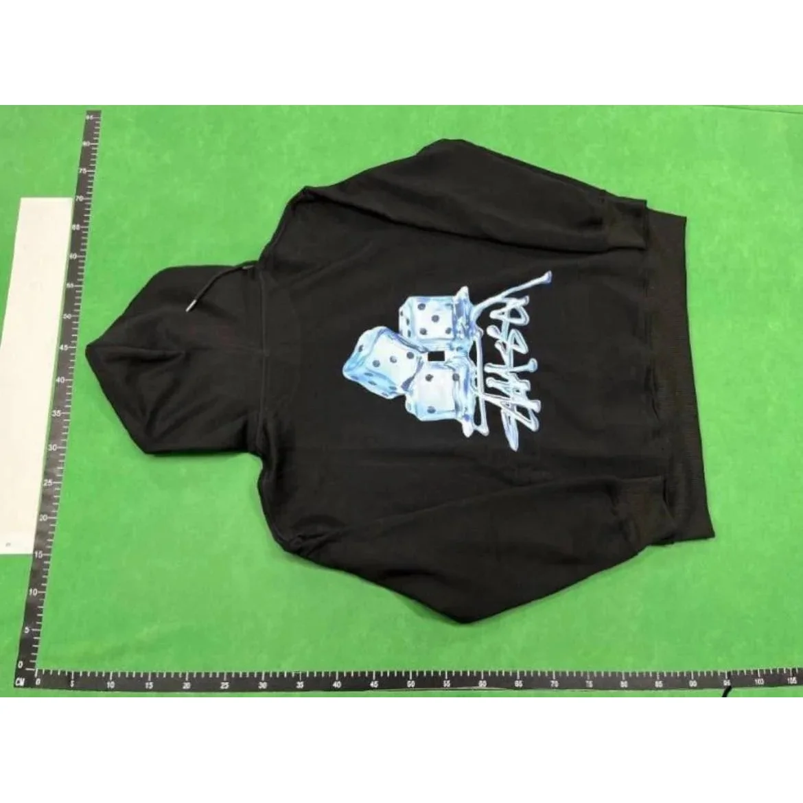 Stussy Black Dice Print Hoodie