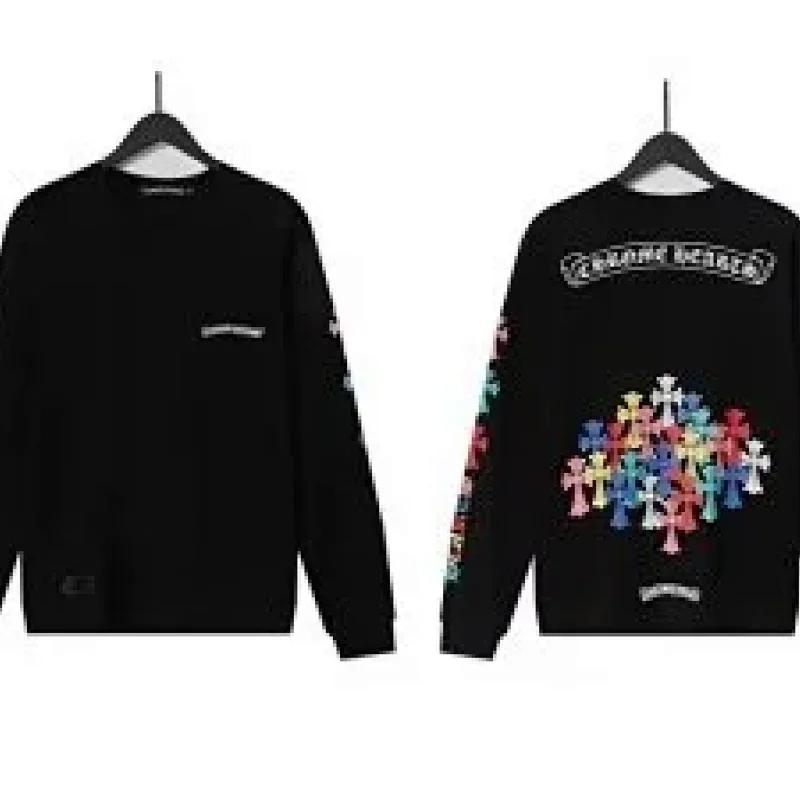 Chrome Hearts CH Cross Black Crewneck Sweatshirt