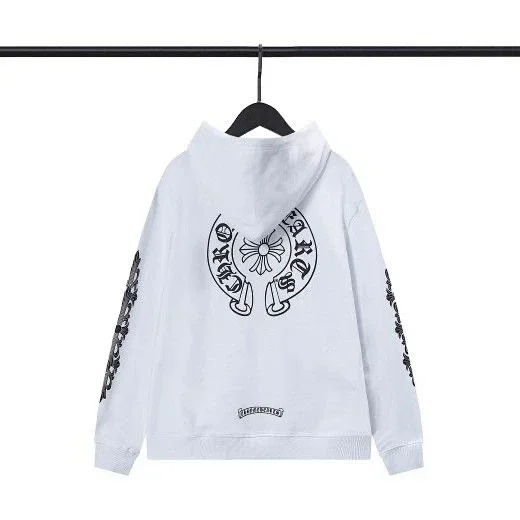Chrome Hearts White CH Cross Hoodie