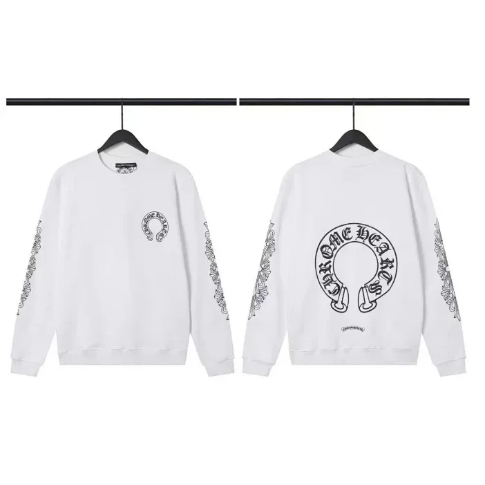 Chrome Hearts White CH Cross Crewneck Sweatshirt