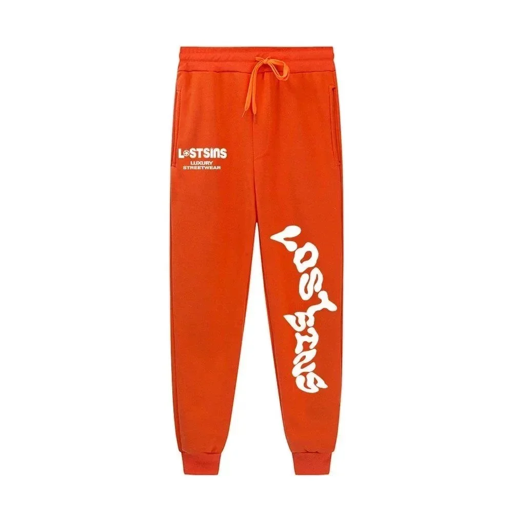 C1-桔红色 LostSins Luxury Streetwear Sweatpants