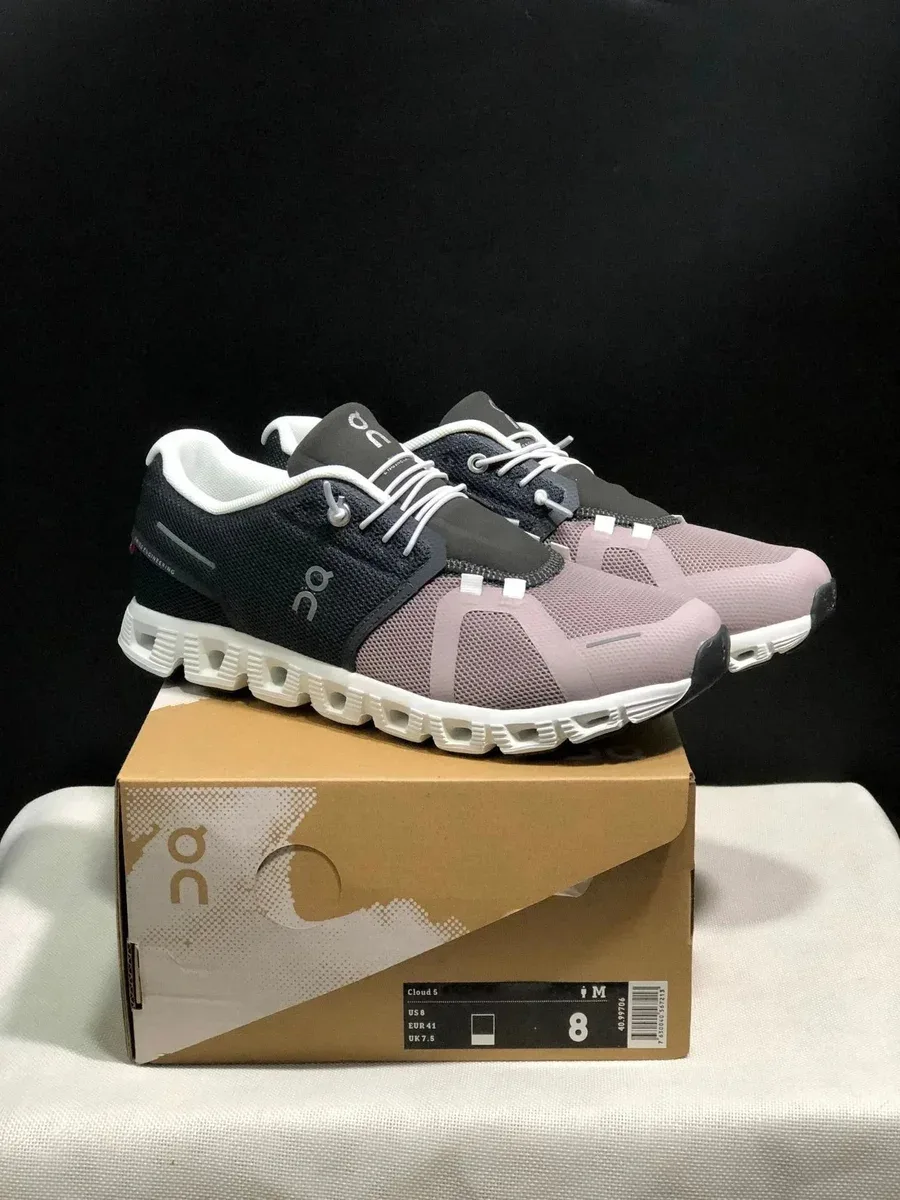 On Running Cloud 5 Dusty Rose/Black Sneakers
