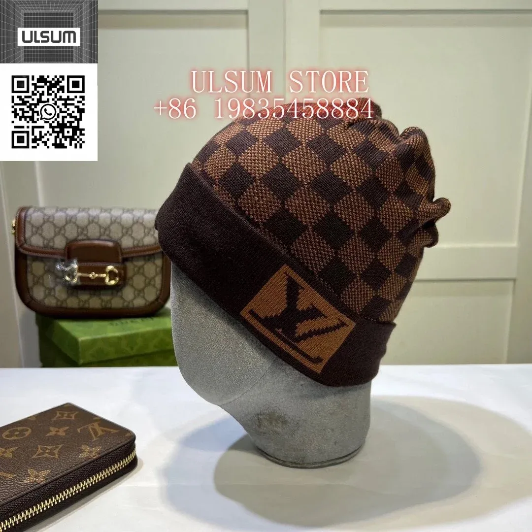 Louis Vuitton Tabi Damier Beanie Brown Headwear