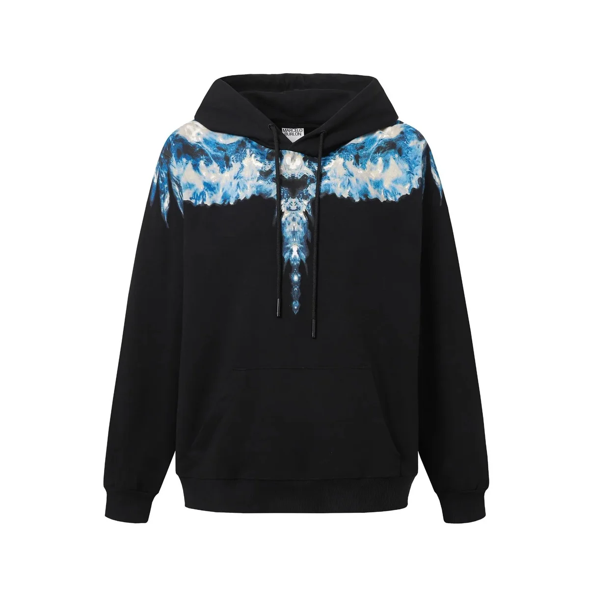 Marcelo Burlon Wings Blue & Black Hoodie