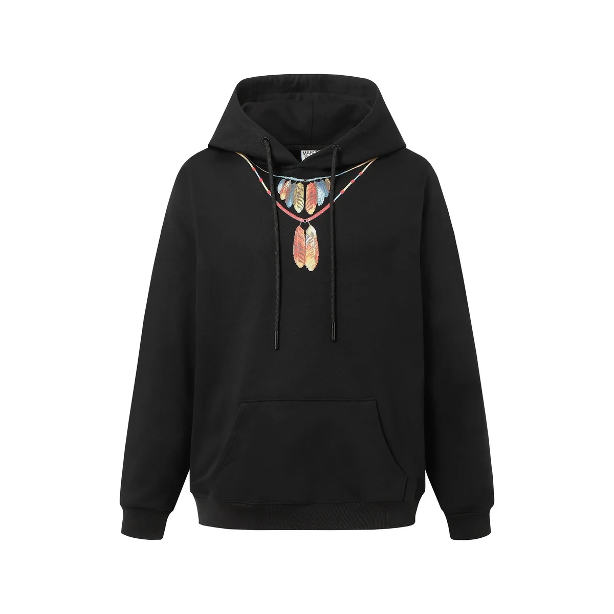 Marni Feather Print Black Hoodie