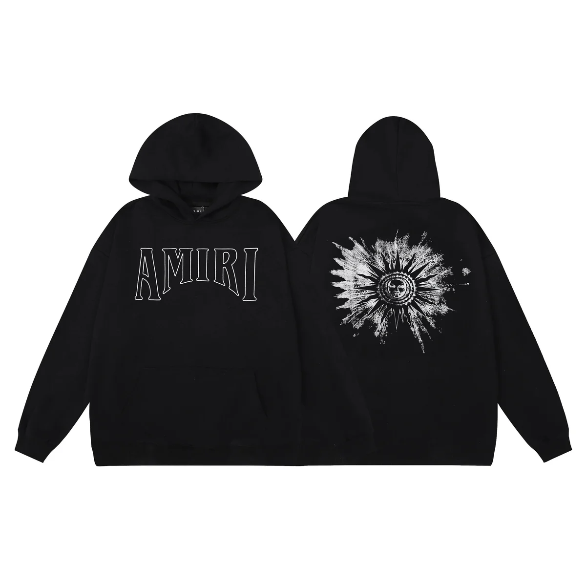 Amiri Sunburst Hoodie Black Casual