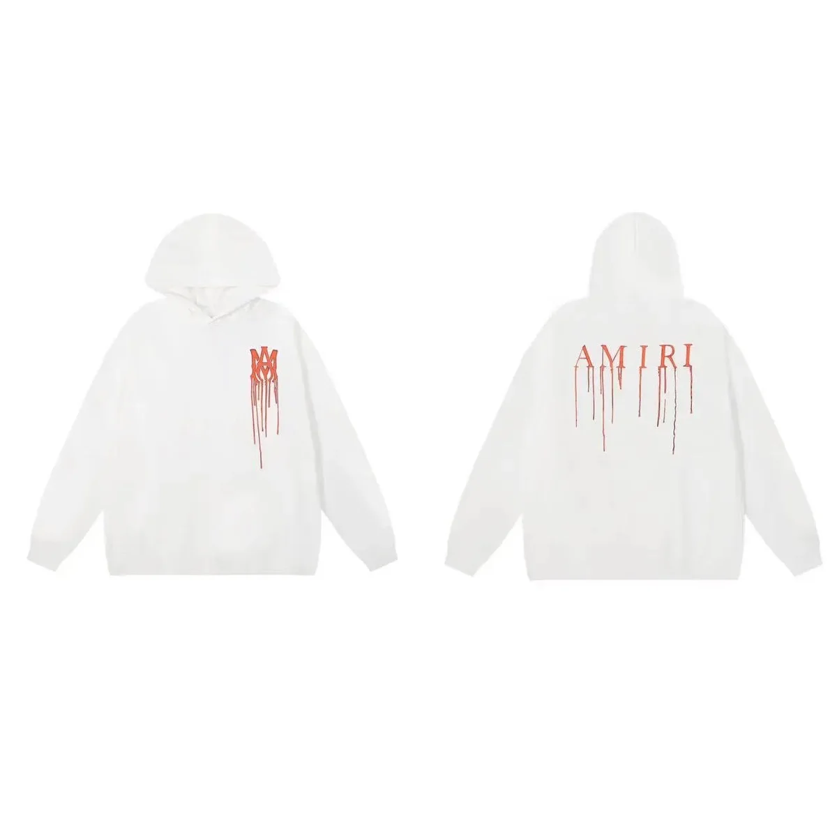 Amiri White AMIRI Drip Hoodie